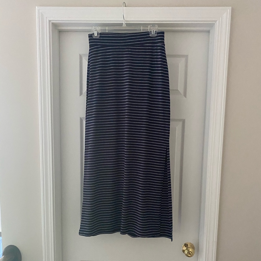 Striped maxi skirt